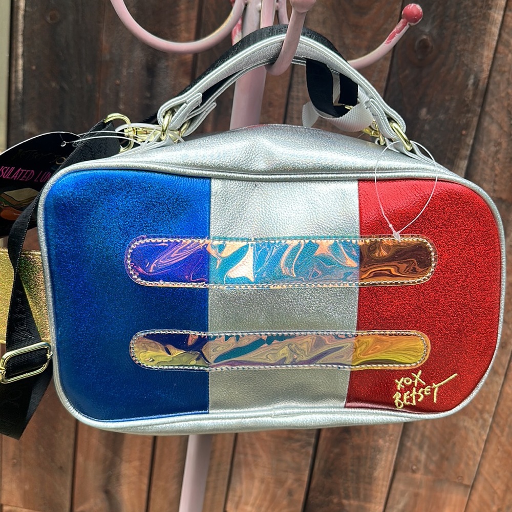 Betsey Johnson Popsicle Lunch Tote Silver